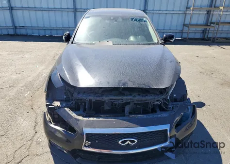 2014 Infiniti Q50 Hybrid Premium из США, поврежденный, VIN JN1AV7AP2EM691383